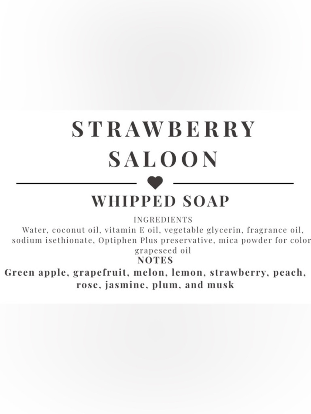 Whipped Soap Travel Size- STRAWBERRY SALOON 🍓🍾 - Picture 2 of 2